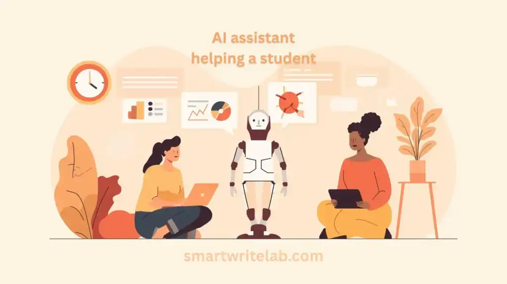 AI helping students with research and learning.
