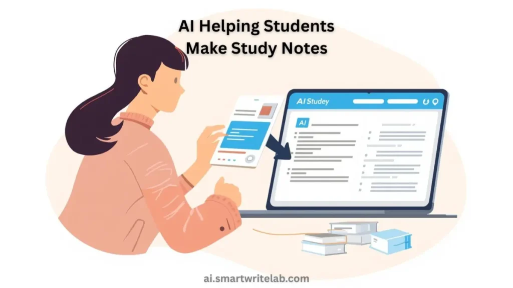 ai helping students make study notes