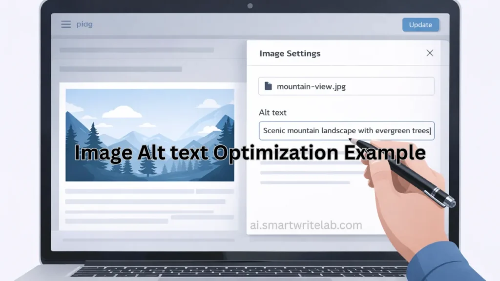 image alt text optimization example