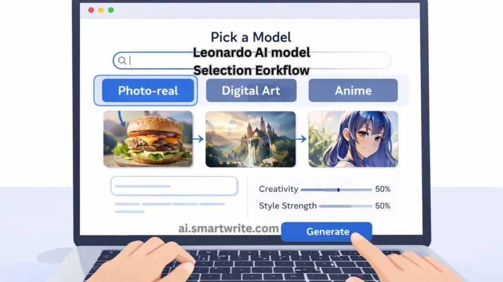leonardo ai model selection workflow